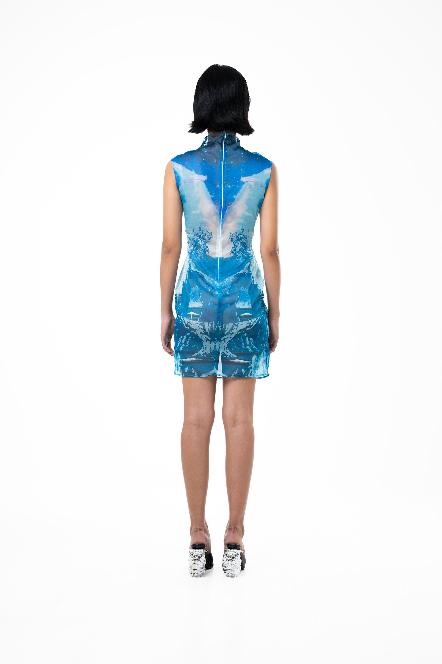 'Neptune' Short Mesh Dress