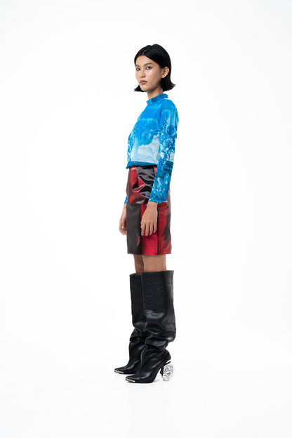 'Neptune' Mesh Top