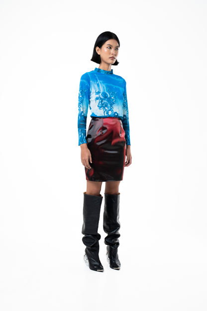 'Neptune' Mesh Top